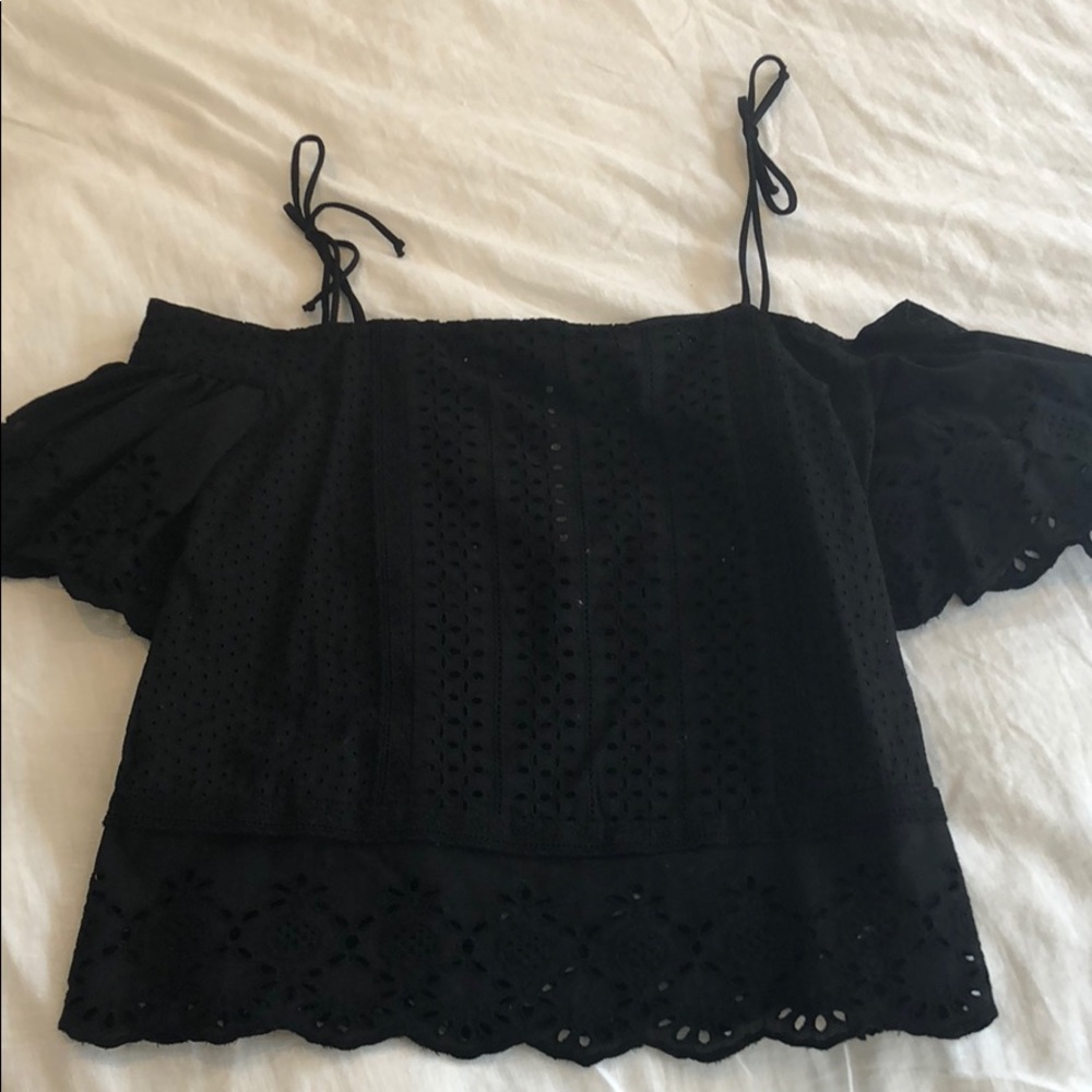 Black lace shirt